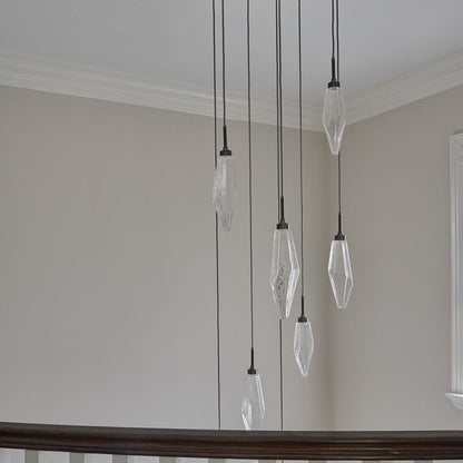 Rock Crystal Cluster Round Chandelier - Richardrider