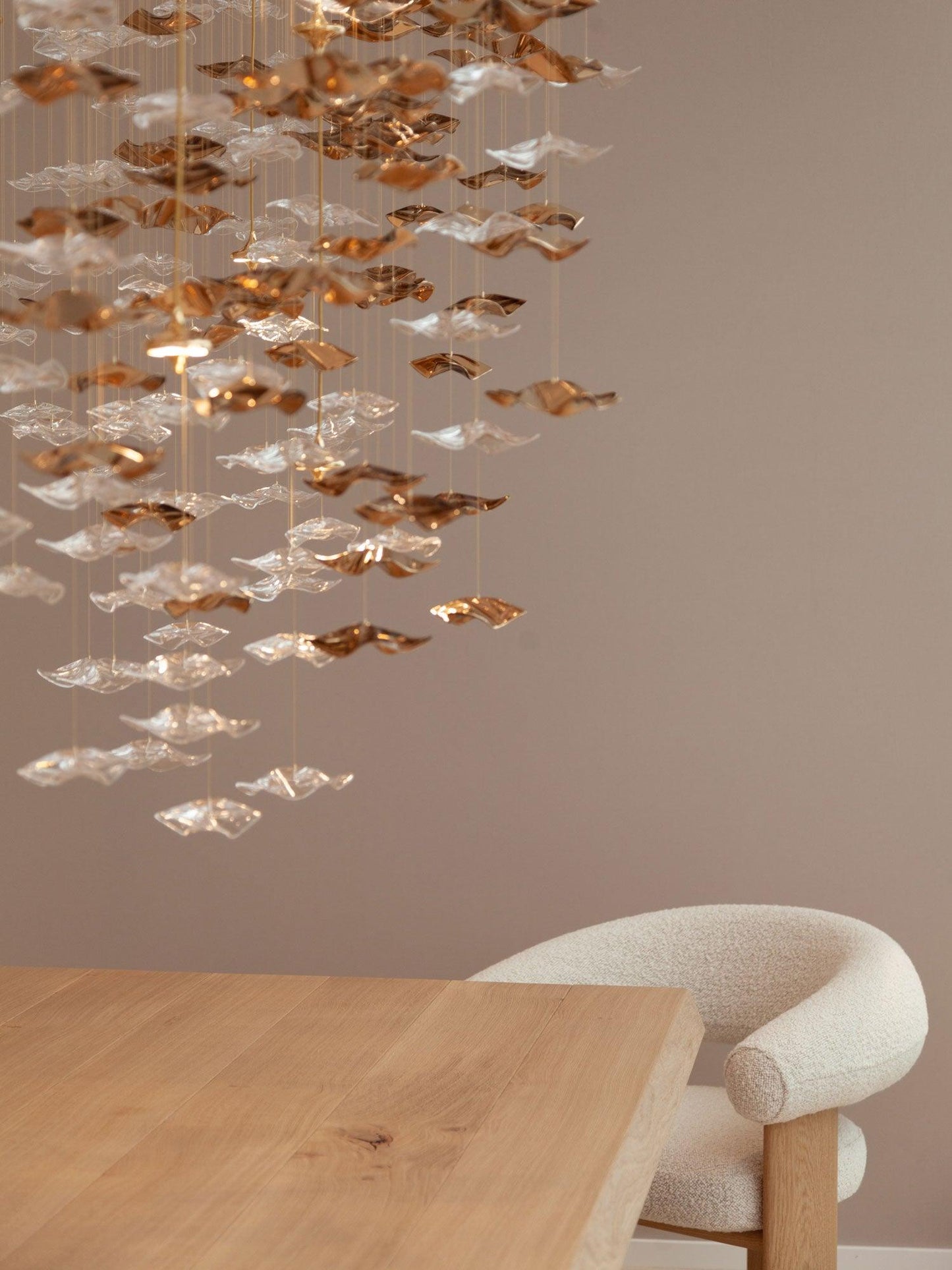 Galaxy Tidal Art Glass Crystal Spiral Chandelier