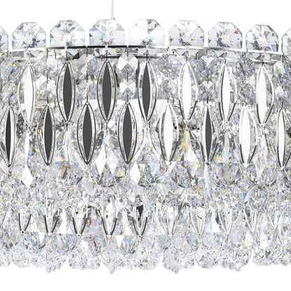 Light Luxury Crystal Beads Drum Collection Flush Mounted/Rectangle/Round Chandelier
