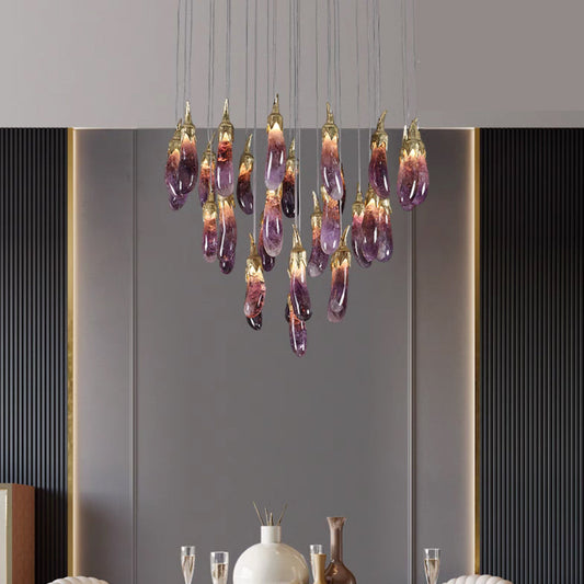 New Purple Style Eggplant-shaped Chandelier