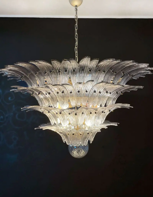 Murano Chandelier – Palmette – 163 glasses – Smoked
