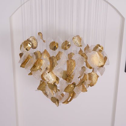 Galaxy Shake Leaves Crystal Spiral Chandelier
