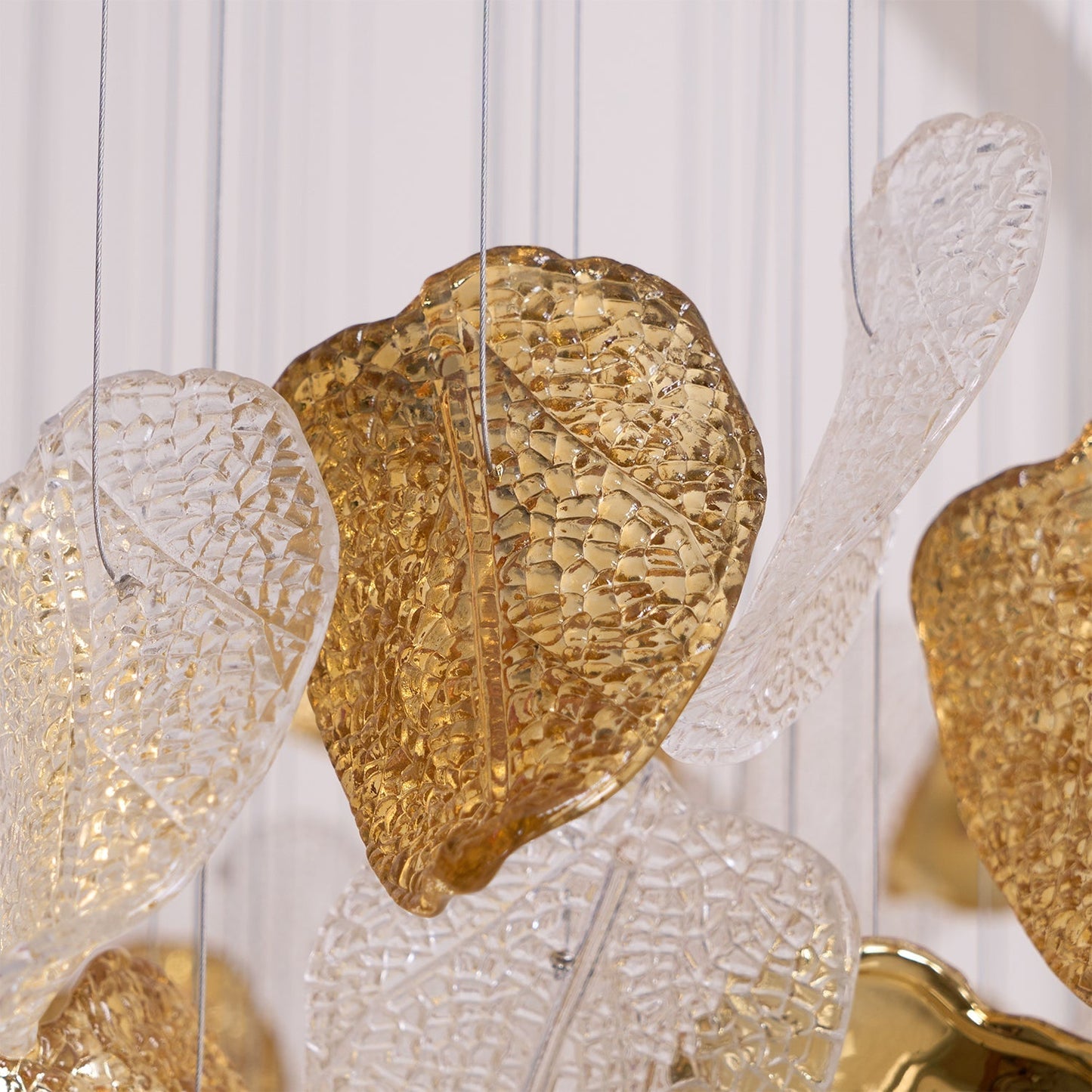 Galaxy Shake Leaves Crystal Spiral Chandelier