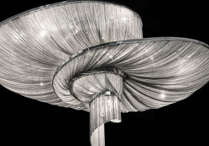 Spiral Elegance Chain Chandelier