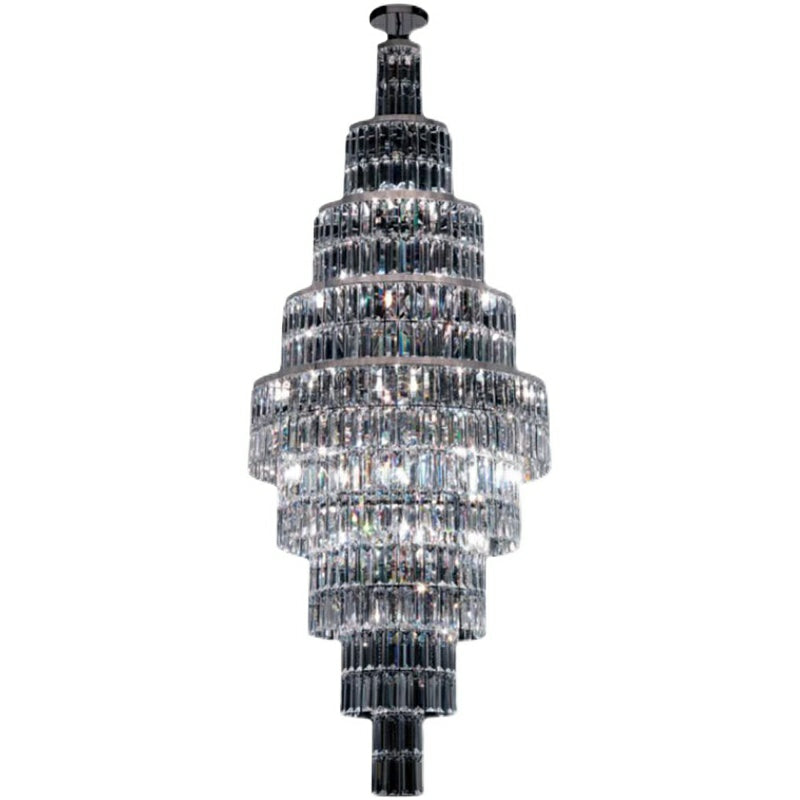 Stylish Foyer Hall Long Crystal Chandelier Large Staircase/ Entryway Decoration Ceiling Light Fixture - Richardrider