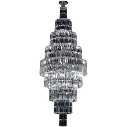 Stylish Foyer Hall Long Crystal Chandelier Large Staircase/ Entryway Decoration Ceiling Light Fixture - Richardrider