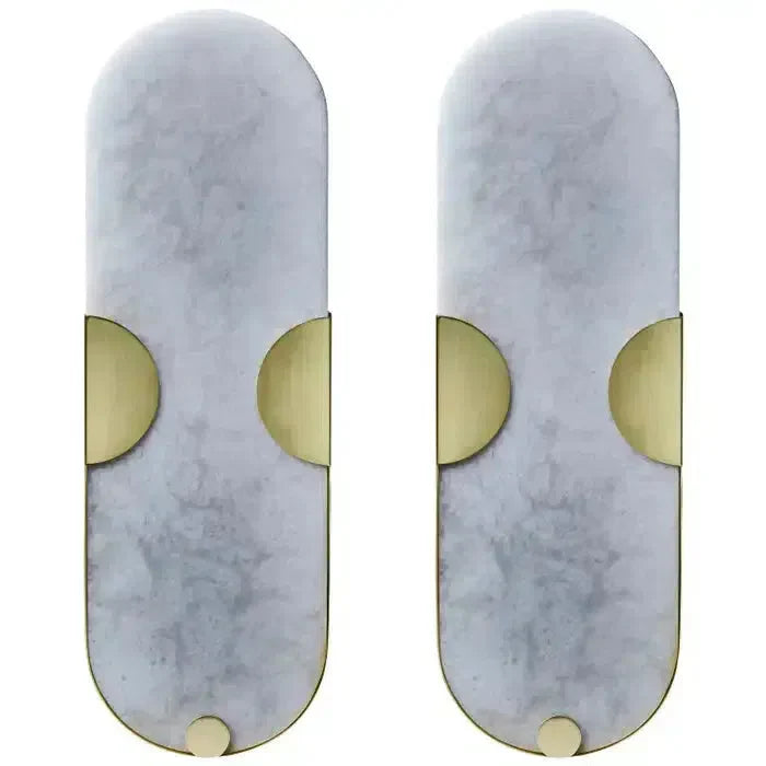 Pair of Alabaster Sconces - Richardrider