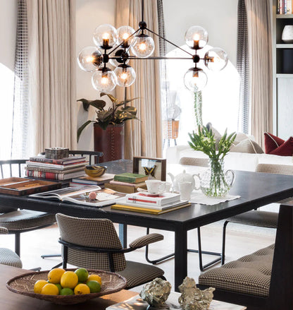 Modo Chandelier - 3 Sided, 10 Globes - Richardrider