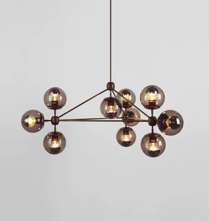 Modo Chandelier - 3 Sided, 10 Globes - Richardrider