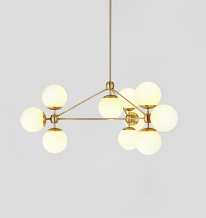 Modo Chandelier - 3 Sided, 10 Globes - Richardrider