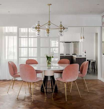 Modo Chandelier - 3 Sided, 10 Globes - Richardrider