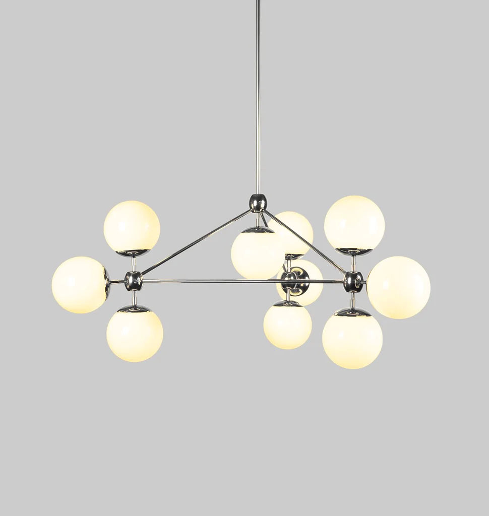 Modo Chandelier - 3 Sided, 10 Globes - Richardrider