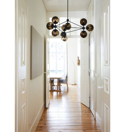 Modo Chandelier - 3 Sided, 10 Globes - Richardrider