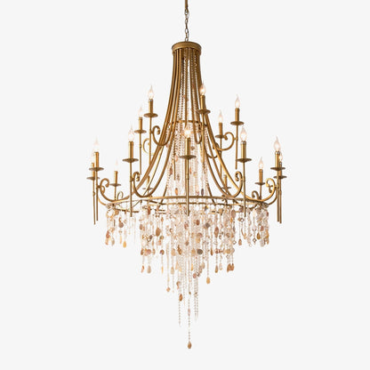 Tatum Lux Shell Crystal Chandelier - Richardrider