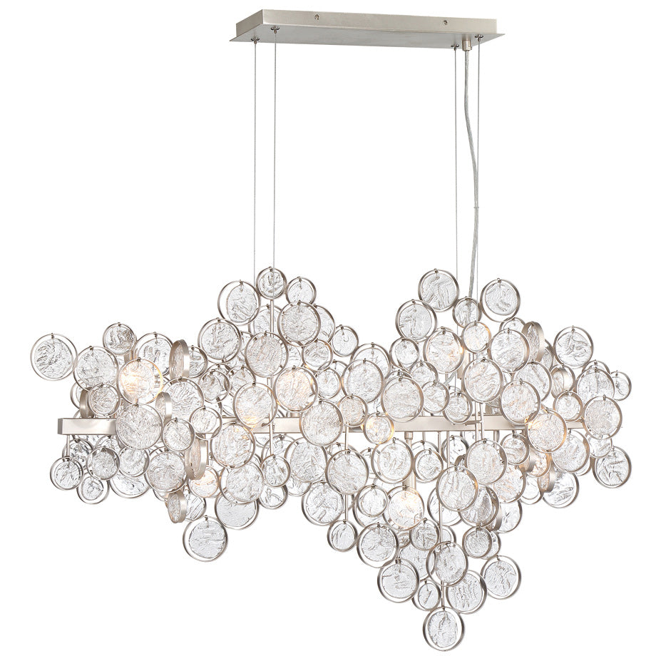 Mirella Trento Clustered Glass Linear Chandelier - Richardrider