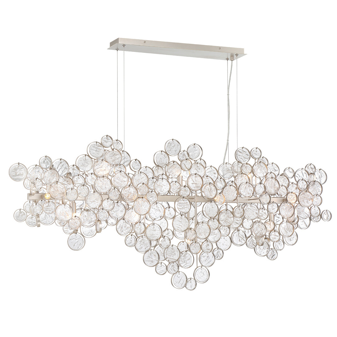 Mirella Trento Clustered Glass Linear Chandelier - Richardrider