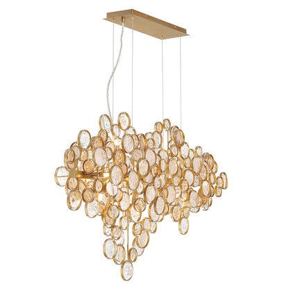 Mirella Trento Clustered Glass Linear Chandelier - Richardrider