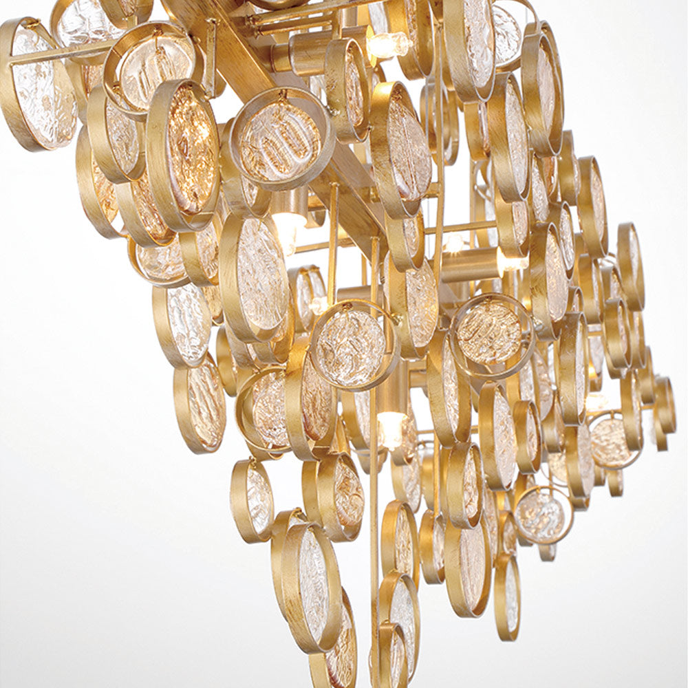 Mirella Trento Clustered Glass Linear Chandelier - Richardrider