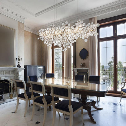 Mirella Trento Clustered Glass Linear Chandelier - Richardrider