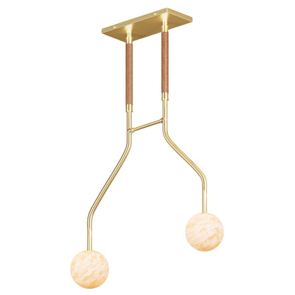 Peaks Alabaster Vanity Pendant