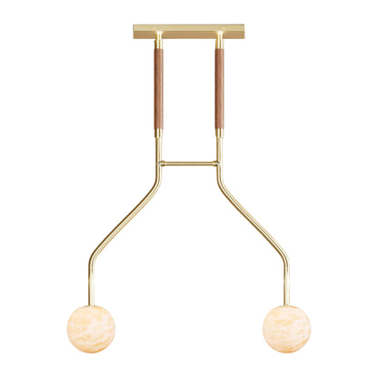 Peaks Alabaster Vanity Pendant