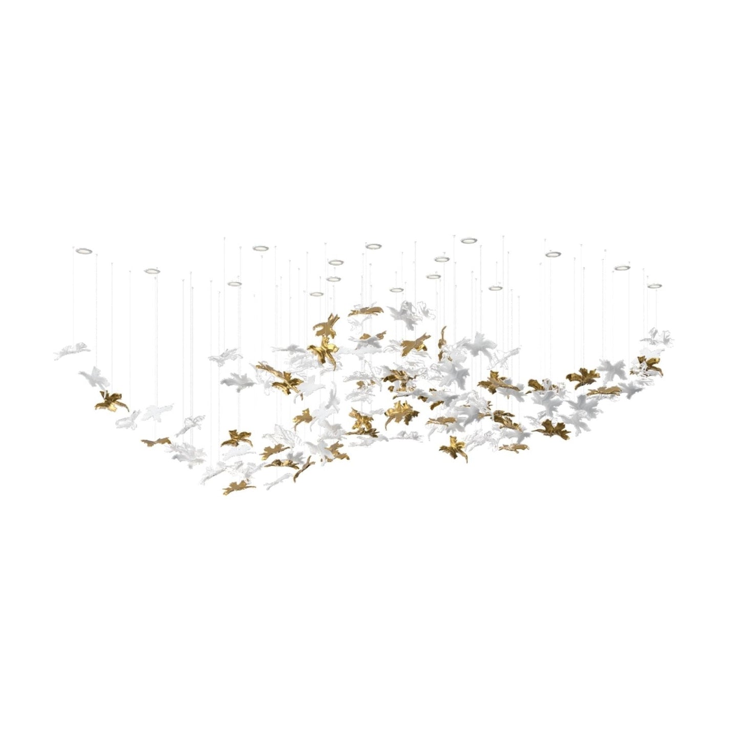 Vine Meteor Shower Crystal Spiral Chandelier