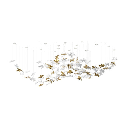 Vine Meteor Shower Crystal Spiral Chandelier