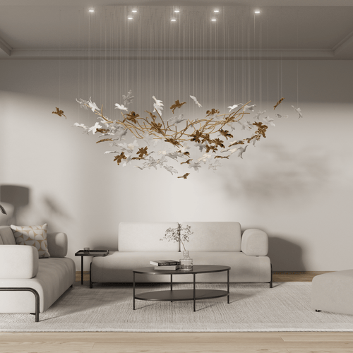 Vine Meteor Shower Crystal Spiral Chandelier