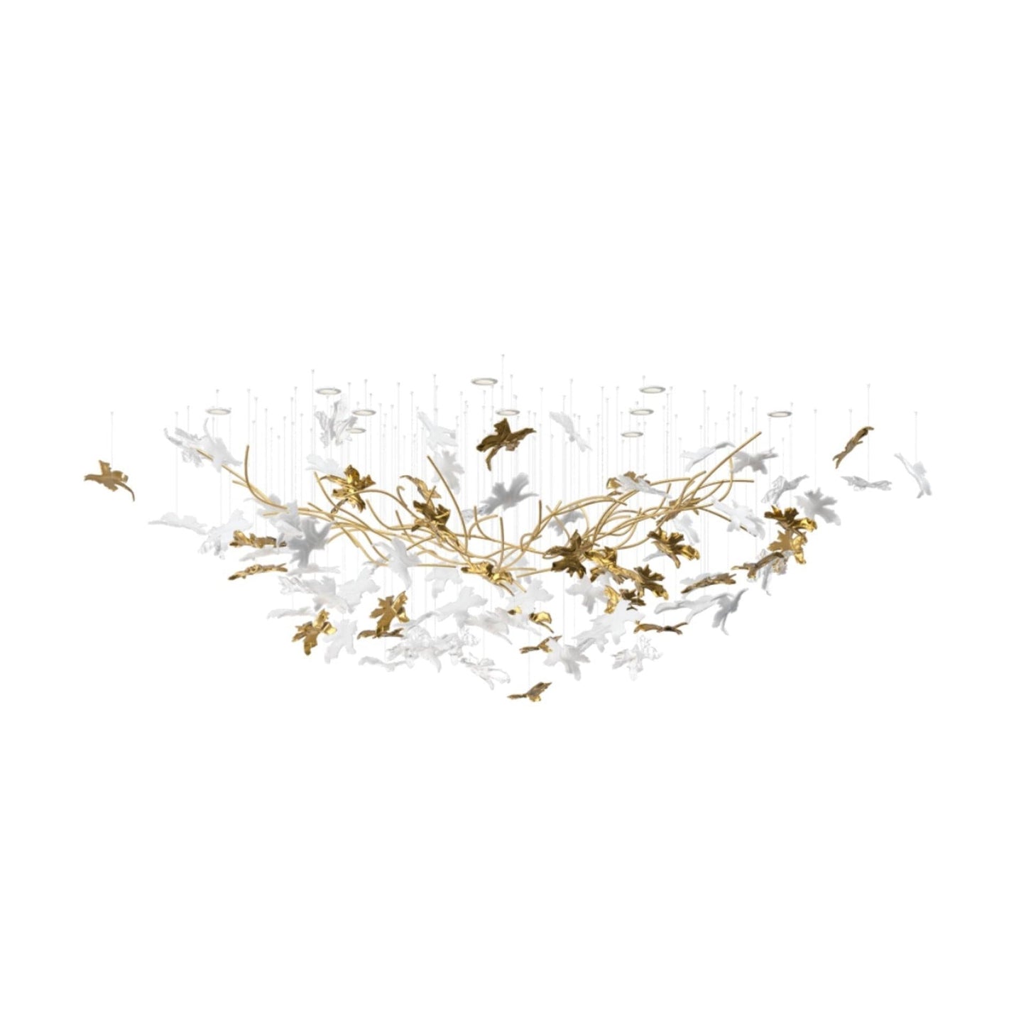 Vine Meteor Shower Crystal Spiral Chandelier