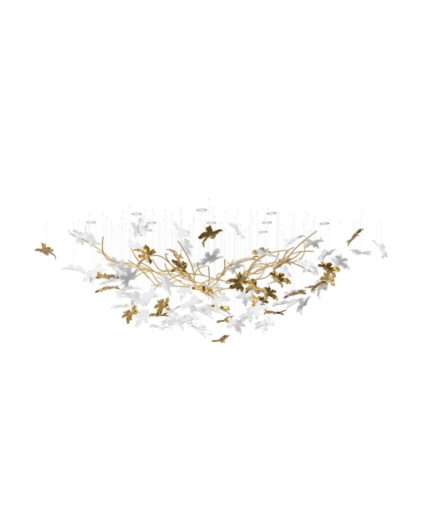 Vine Meteor Shower Crystal Spiral Chandelier