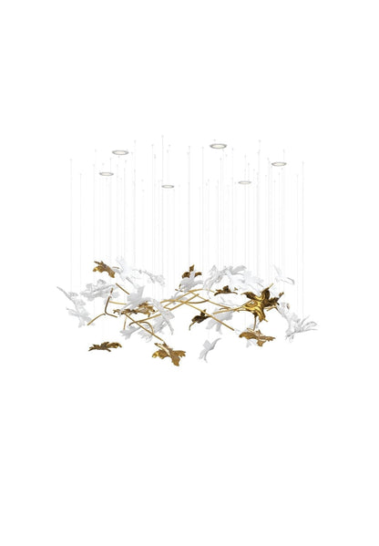 Vine Meteor Shower Crystal Spiral Chandelier