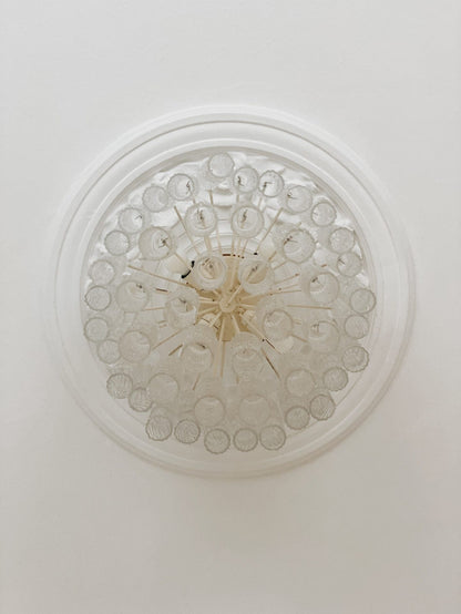 Vintage – Murano Glass chandelier for Venini – 1970 – Transparent
