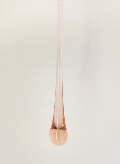 Vintage – Murano Glass Teardrops Chandelier – 70s – Pink prisms