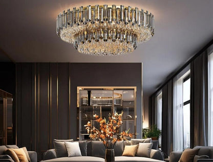 Arina Luxury Round Crystal Chandelier 31" - Richardrider