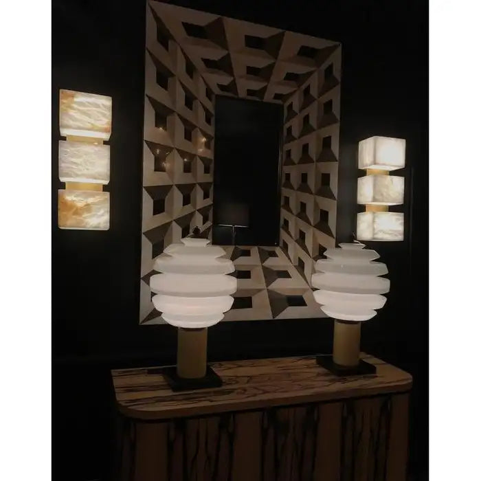 Alabaster Cubes Wall Sconce - Richardrider
