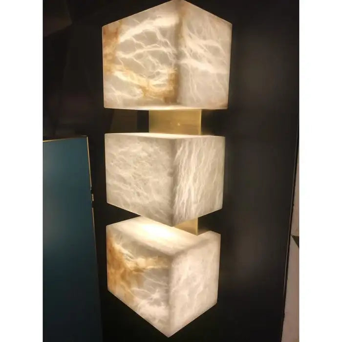 Alabaster Cubes Wall Sconce - Richardrider