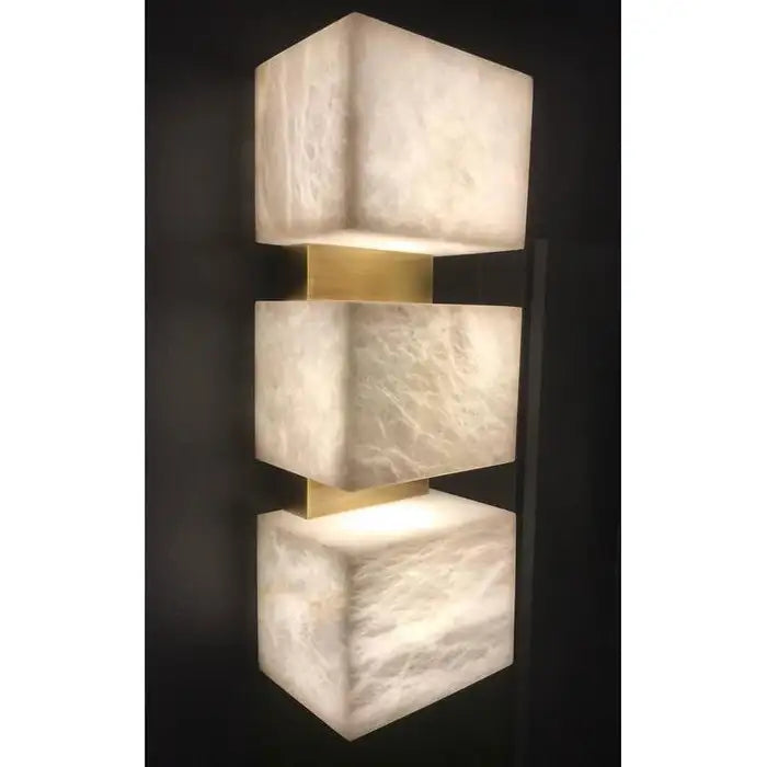 Alabaster Cubes Wall Sconce - Richardrider
