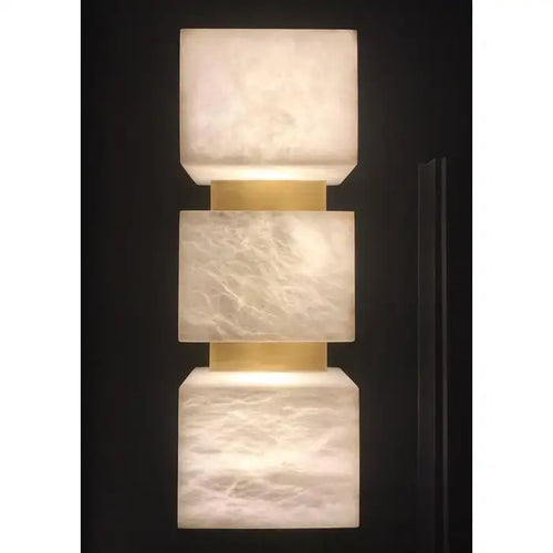 Alabaster Cubes Wall Sconce - Richardrider