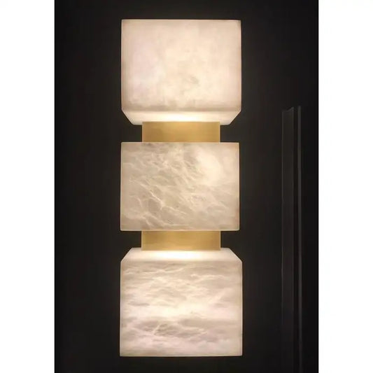 Alabaster Cubes Wall Sconce - Richardrider