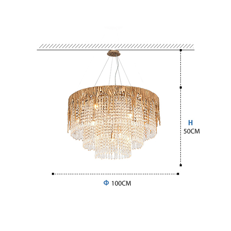 Round Multiple Tier Crystal Chandelier - Richardrider