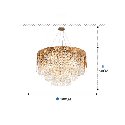 Round Multiple Tier Crystal Chandelier - Richardrider