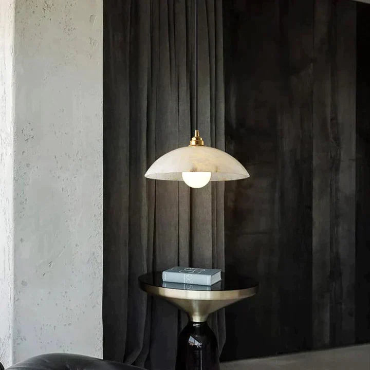Alabaster Dome Pendant Light, Hanging Light For Living Room - Richardrider