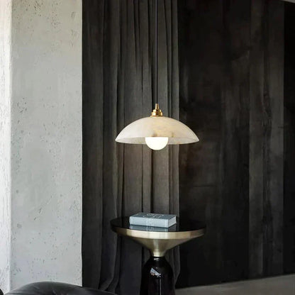 Alabaster Dome Pendant Light, Hanging Light For Living Room - Richardrider