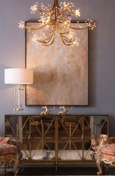 Branch Halogen Crystal Waterfalls Chandelier 50"W - Richardrider