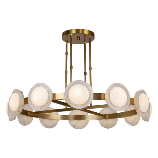 Sylenar LED Chandelier Steel & Aluminum & Glass 50.5"D