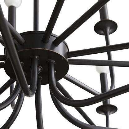 Kaiouvra Chandelier Steel 52"D