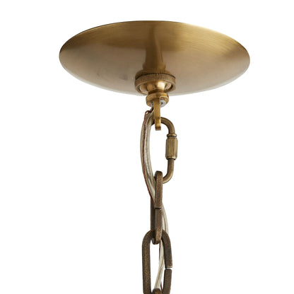 Syleinix Chandelier Iron & Leather 33"D