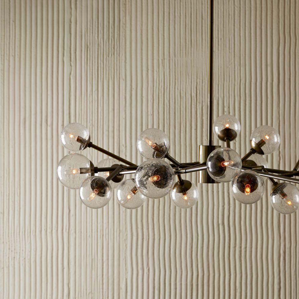 Winymond Chandelier Steel Or Brass & Glass 58"W