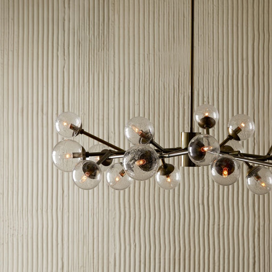 Winymond Chandelier Steel Or Brass & Glass 58"W