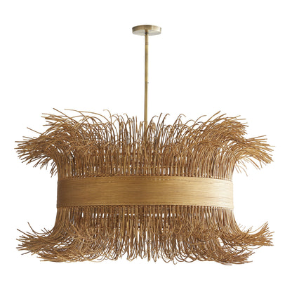 Aviolume Chandelier Rattan & Steel 42"D